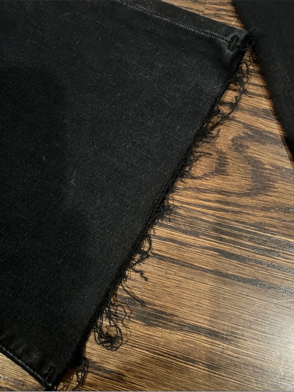 Hudson Jeans Black Distressed Women's Jeans - Flared Hem - Picture 5 of 6